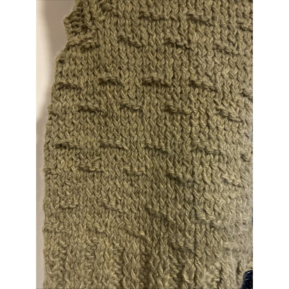 French Angora Wool Boho Hippie Chunky Knit Sweater Vest Art to Wear Large XL New - Picture 6 of 15